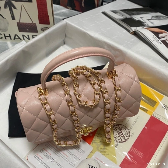 First Bag Ru CHANEL BAG FLAP WITH MINI TOP HANDLE 0803